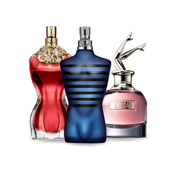 Bundle of 3 Fragrances LA BELLE, ULTRA MALE y Gaultier SCANDAL 100ml